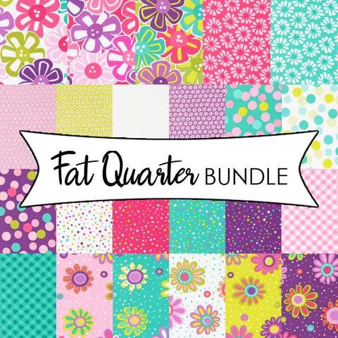 Pick Me AB Fat Quarter Bundle 34 pieces 22490AB - Moda Fabrics - Pre cut Precut - Floral Flowers - Quilting Cotton Fabric