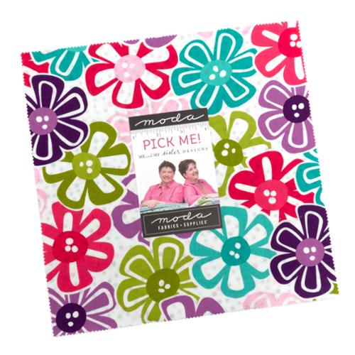 Pick Me Layer Cake 10" 22490LC Stacker Bundle - Moda Fabrics - 42 piece Precut Pre cut - Floral - Quilting Cotton Fabric