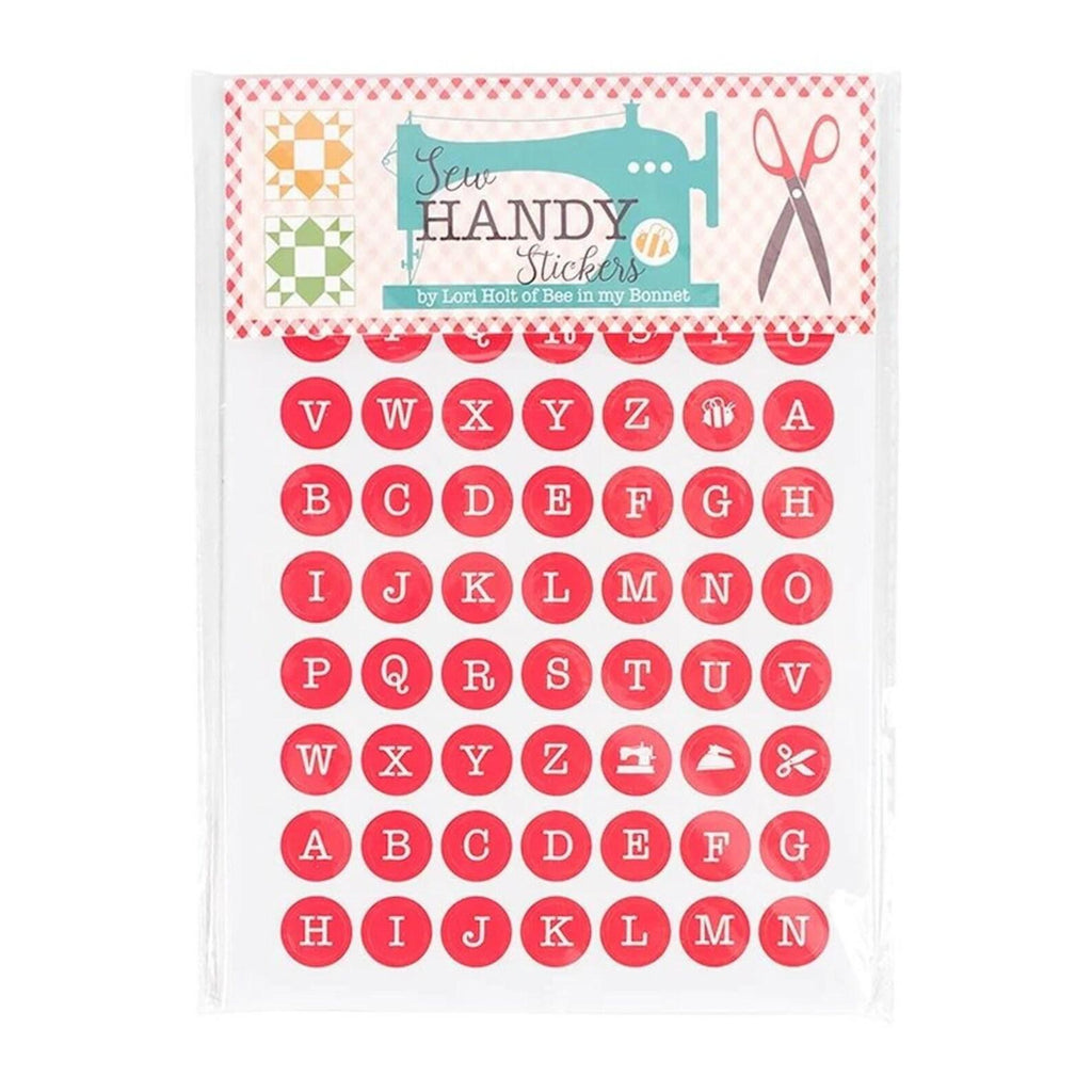 Lori Holt Sew Handy Stickers ST-13561 - Riley Blake Designs - Markers Labels - 25 Pages of Alphabet and Number Stickers