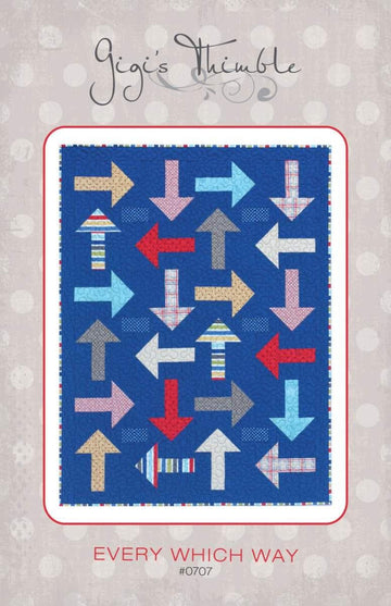 Every Which Way Quilt PATTERN P042 - Amber Johnson - Riley Blake Designs - INSTRUCTIONS Only - Arrows Beginner Friendly