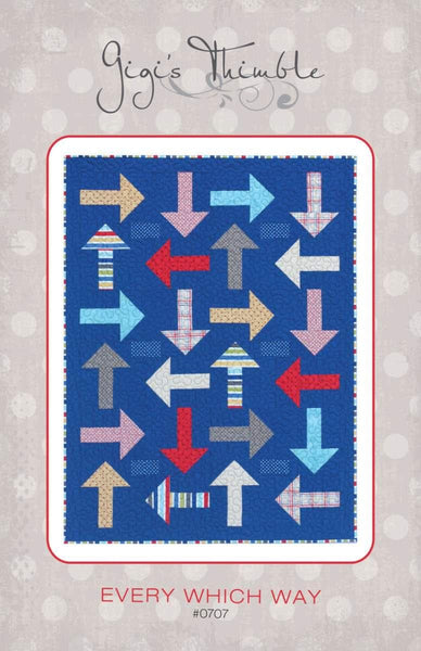 Every Which Way Quilt PATTERN P042 by Amber Johnson - Riley Blake Designs - INSTRUCTIONS Only - Arrows Beginner Friendly