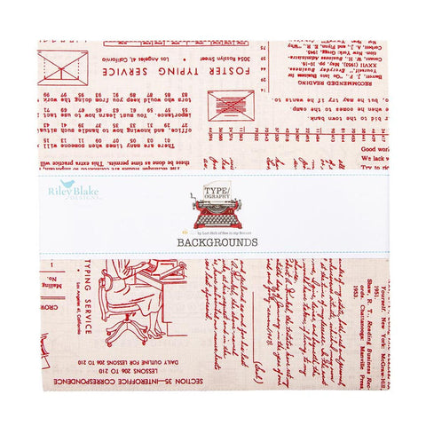 SALE TYPE/ography Layer B Cake 10" Stacker Bundle - Lori Holt - Riley Blake - 42 piece Precut Pre cut - Quilting Cotton Fabric