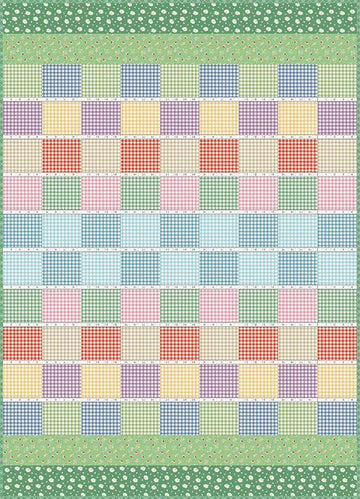 SALE Gingham Picnic Quilt PATTERN P205 - American Jane Patterns - Riley Blake Designs - INSTRUCTIONS Only - Rows Blocks