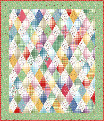 Party Pie Quilt PATTERN P205 - American Jane Patterns - Riley Blake Designs - INSTRUCTIONS Only - Diamond Lattice