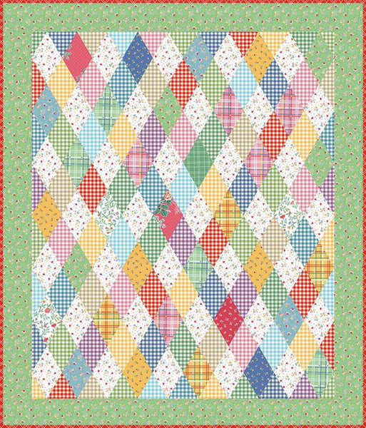 SALE Party Pie Quilt PATTERN P205 by American Jane Patterns - Riley Blake Designs - INSTRUCTIONS Only - Diamond Lattice