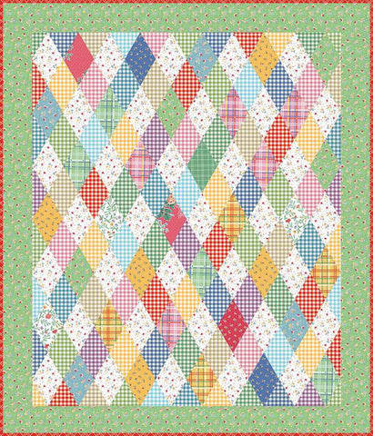 SALE Party Pie Quilt PATTERN P205 by American Jane Patterns - Riley Blake Designs - INSTRUCTIONS Only - Diamond Lattice