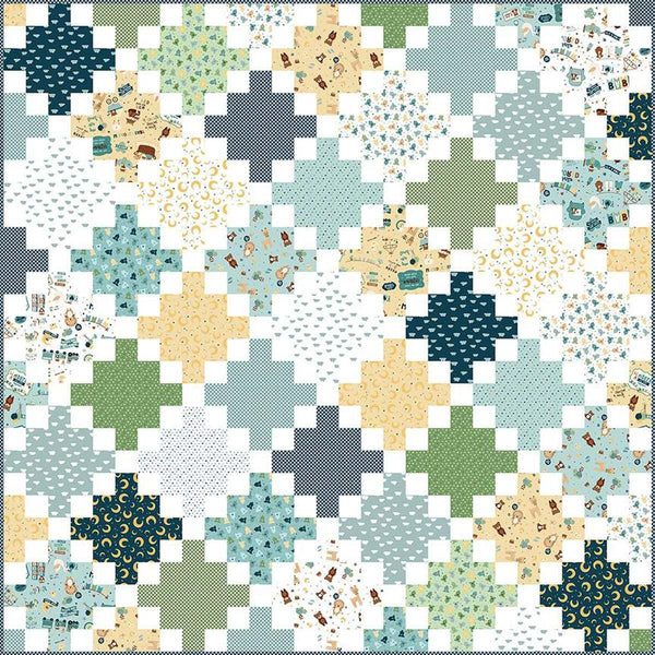 SALE Row by Row Quilt PATTERN P205 by American Jane Patterns - Riley Blake Designs - INSTRUCTIONS Only - Rolie Polie Friendly
