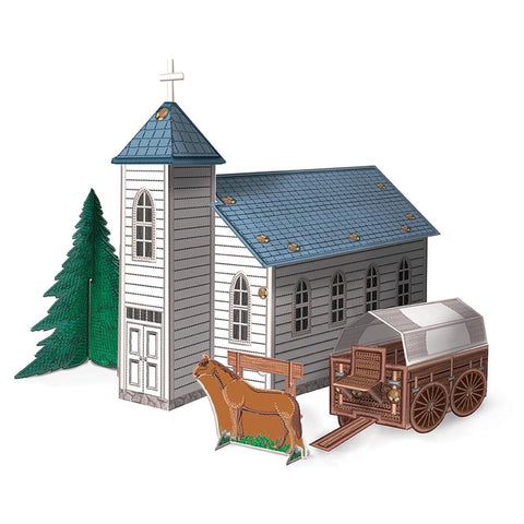 SALE Machine Embroidery Homestead Prairie Church INSTRUCTIONS ME207PH0425 - Riley Blake Designs - USB File - Freestanding