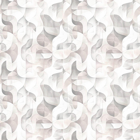 Image of Solstice Kaleidoscope Geo Gray quilting cotton fabric by Morris Creative Group for QT Fabrics. Features geometric designs on a gray background. Cute Little Fabric Shop
