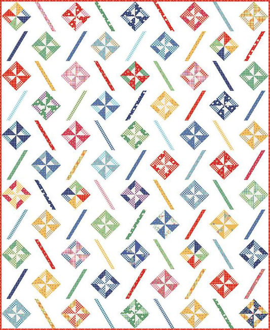 Pick Up Sticks Quilt PATTERN P205 - American Jane - Riley Blake Designs - INSTRUCTIONS Only - 10" Stacker Friendly