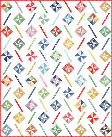 Pick Up Sticks Quilt PATTERN P205 by American Jane - Riley Blake Designs - INSTRUCTIONS Only - 10" Stacker Friendly
