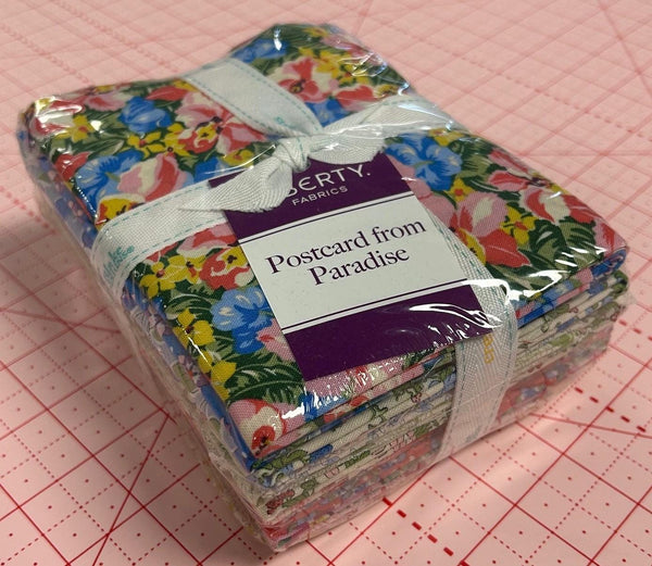 Postcard From Paradise Fat Quarter Bundle 15 pieces - Riley Blake Designs - Pre cut Precut - Quilting Cotton Fabric