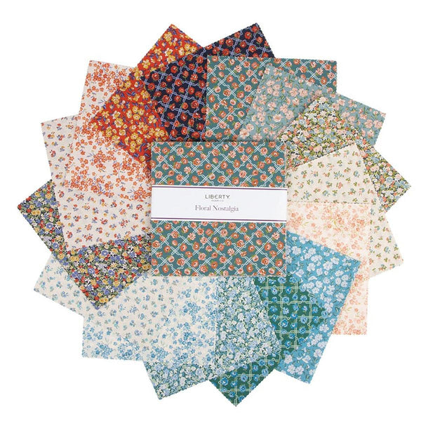 Floral Nostalgia 10" Stacker Bundle - Riley Blake Designs - 42 piece Precut - Nature Flowers - Quilting Cotton Fabric