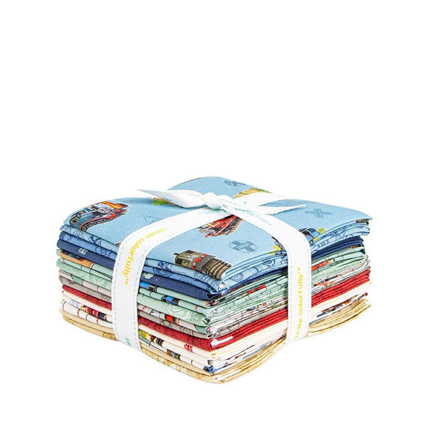 Thomas & Friends™ 80th Anniversary Fat Quarter Bundle 15 pieces FQ-17010-15 - Precut - Quilting Cotton Fabric - Licensed Product