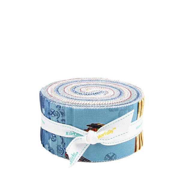 Thomas & Friends™ 80th Anniversary 2.5 Inch Rolie Polie 40 pieces RP-17010-40 - Precut - Quilting Cotton Fabric - Licensed Product