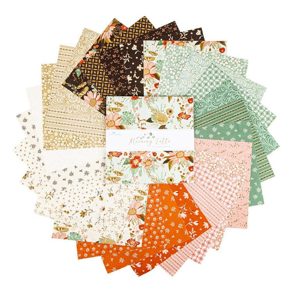 SALE Morning Latte Layer Cake 10" Stacker Bundle - Riley Blake Designs - 42 piece Precut Pre cut - Quilting Cotton Fabric