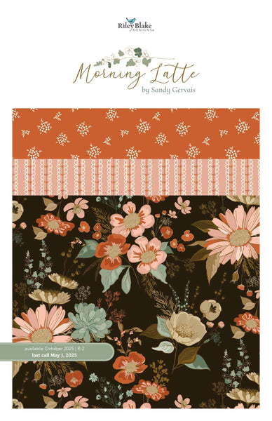 SALE Morning Latte 2.5-Inch Rolie Polie Jelly Roll 40 pieces - Riley Blake Designs - Precut Bundle - Quilting Cotton Fabric