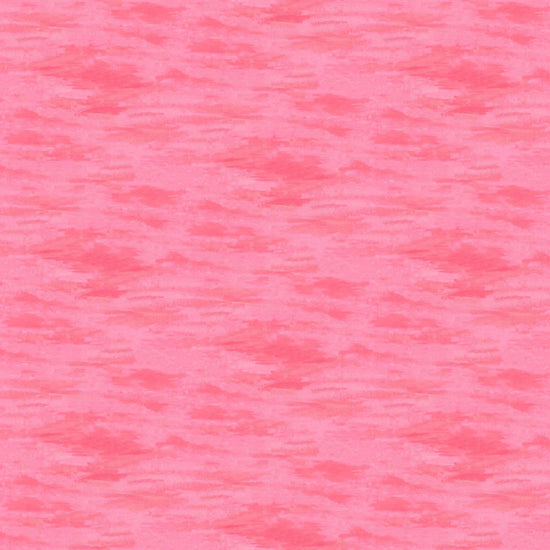 Image of Blooming Bouquet Watercolor Texture Blender Pink quilting cotton fabric by Suzanne Allard for QT Fabrics. Features brushstrokes on a pink background. Cute Little Fabric Shop
