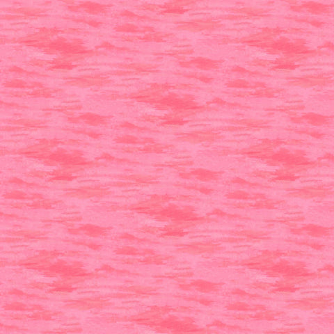 Image of Blooming Bouquet Watercolor Texture Blender Pink quilting cotton fabric by Suzanne Allard for QT Fabrics. Features brushstrokes on a pink background. Cute Little Fabric Shop