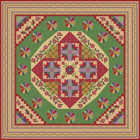 Vera's Flower Garden Quilt PATTERN P218 by Calico Patch Designs - Riley Blake Designs - Instructions Only - Medallion Style