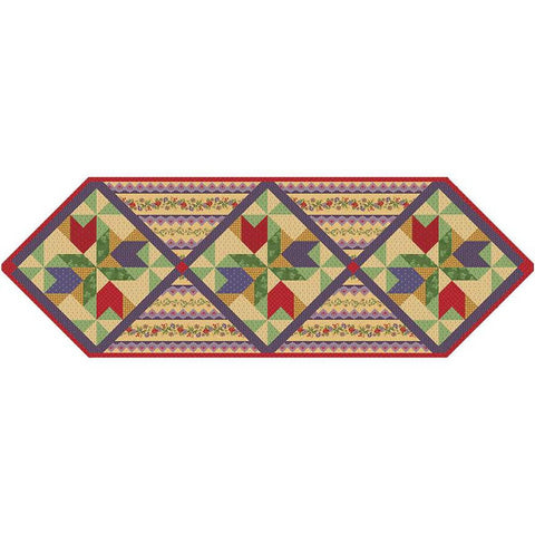 Wind Blown Table Runner PATTERN P218 by Calico Patch Designs - Riley Blake Designs - Instructions Only - Pieced Tulip