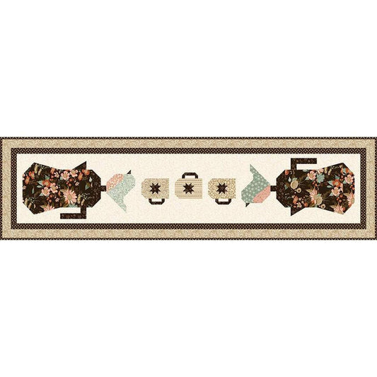 SALE Morning Latte Table Runner Quilt PATTERN P157 - Sandy Gervais - Riley Blake Designs - INSTRUCTIONS Only - Birds Coffee