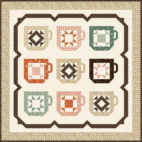 Mug Collection Quilt PATTERN P157 by Sandy Gervais - Riley Blake Designs - INSTRUCTIONS Only - Pieced Mugs