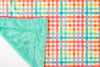 SALE Gingham Cottage Multi Baby Minky Blanket - MB6009 - Riley Blake Designs - Check Plaid - Prepackaged Dreamy Baby Minky Blanket