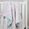 SALE umMary's Rose Garden Baby Minky Blanket - MB6008 - Riley Blake Designs - Floral Flowers Roses - Prepackaged Dreamy Baby Minky Blanket