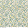 Image of Craft Garden Willow Stitch quilting cotton fabric by Liberty Fabrics for Riley Blake Designs. Features leaves on a cream background. Cute Little Fabric Shop