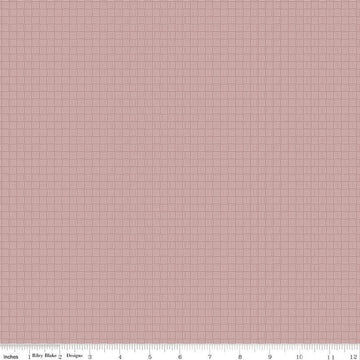 Image of Threads of Grace Criss Cross Canyon Rose quilting cotton fabric by Kassidy Grace for Riley Blake Designs. Features mosaic parquet on a pink background. Cute Little Fabric Shop