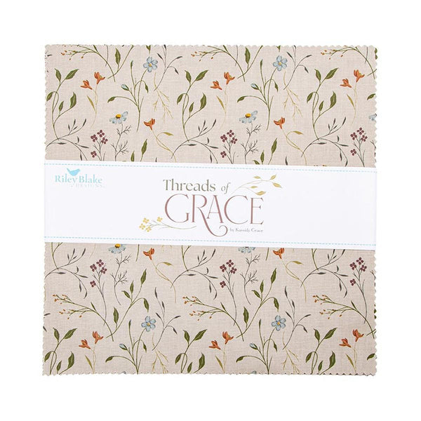 SALE Threads of Grace Layer Cake 10" Stacker Bundle - Riley Blake Designs - 42 piece Precut Pre cut - Quilting Cotton Fabric