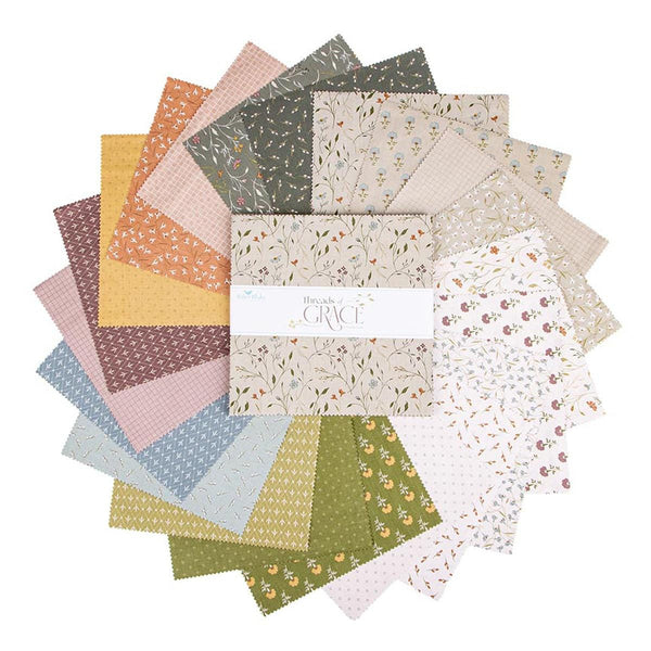 SALE Threads of Grace Layer Cake 10" Stacker Bundle - Riley Blake Designs - 42 piece Precut Pre cut - Quilting Cotton Fabric