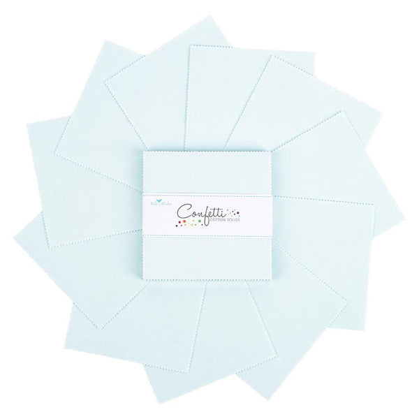 SALE Confetti Cotton™ Bleached Denim Charm Pack 5" Stacker Bundle - Riley Blake Designs - 42 piece - Quilting Cotton Fabric