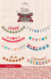 TYPE/ography B Backgrounds 5" Stacker 42-Piece Precut Bundle - Lori Holt Riley Blake Quilting Cotton Fabric