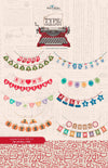 TYPE/ography B Backgrounds Fat Quarter Bundle 12-piece - Riley Blake - Precut - Quilting Cotton Fabric
