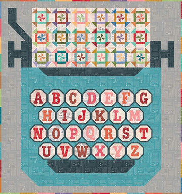 SALE Just My Types Quilt Kit KT-16850 - Riley Blake Designs - Lori Holt - TYPE/ography - Box Pattern Fabric - Quilting Cotton Fabric