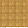 Image of Vera's Garden Basket Weave Gold quilting cotton fabric by Vicki McCarty for Riley Blake Designs. Features weave on a yellow background. Cute Little Fabric Shop