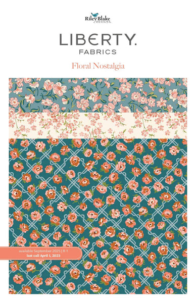 Floral Nostalgia Quarter Bundle 15 pieces - Riley Blake - Pre cut Precut - Liberty Fabrics - Quilting Cotton Fabric