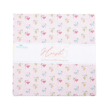 SALE Hush Hush 5 Layer Cake 10" Stacker Bundle - Riley Blake Designs - 42-Piece Precut  - Quilting Cotton Fabric