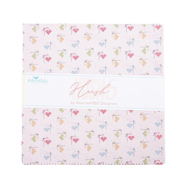 SALE Hush Hush 5 Layer Cake 10" Stacker Bundle - Riley Blake Designs - 42 piece Precut Pre cut - Quilting Cotton Fabric