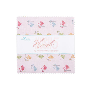 DEAL Hush Hush 5 5" Stacker Bundle 5-16940-42 - Riley Blake Designs - 42-Piece Precut - Quilting Cotton Fabric