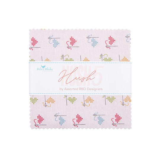 Hush Hush 5 5" Stacker Bundle 5-16940-42 - Riley Blake Designs - 42-Piece Precut - Quilting Cotton Fabric