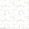 Image of Hush Hush 5 Foraging quilting cotton fabric by Assorted Designers for Riley Blake Designs. Features nuts on an off-white background. Cute Little Fabric Shop.