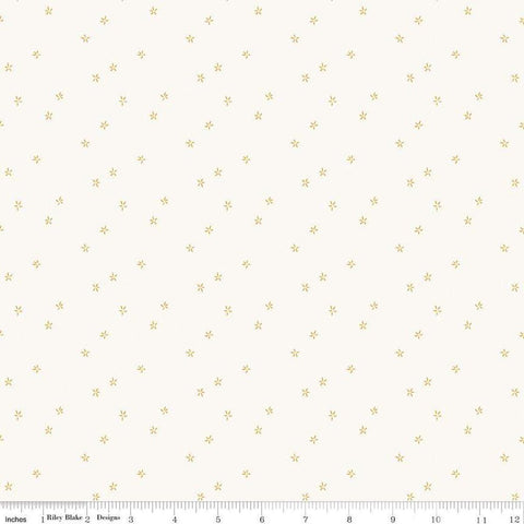 Image of Hush Hush 5 Plumeria quilting cotton fabric by Assorted Designers for Riley Blake Designs. Features flowers on an off-white background. Cute Little Fabric Shop.