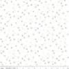 Image of Hush Hush 5 Quilty Stars quilting cotton fabric by Assorted Designers for Riley Blake Designs. Features stars on an off-white background. Cute Little Fabric Shop.