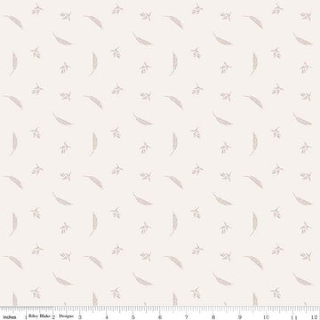 Image of Hush Hush 5 Prairie Grain quilting cotton fabric by Assorted Designers for Riley Blake Designs. Features wheat on an off-white background. Cute Little Fabric Shop.