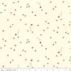 Image of Hush Hush 5 Little Ladies quilting cotton fabric by Assorted Designers for Riley Blake Designs. Features ladybugs on an off-white background. Cute Little Fabric Shop.