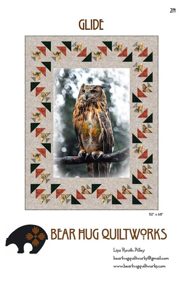 SALE Glide Quilt PATTERN P211-GLIDE - Bear Hug Quiltworks - Riley Blake Designs - Instructions Only - Panel Advanced Beginner