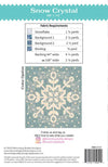 Snow Crystal Quilt PATTERN P006 - Blooming Boldly Designs - Riley Blake Designs - Winter Snowflakes - INSTRUCTIONS Only